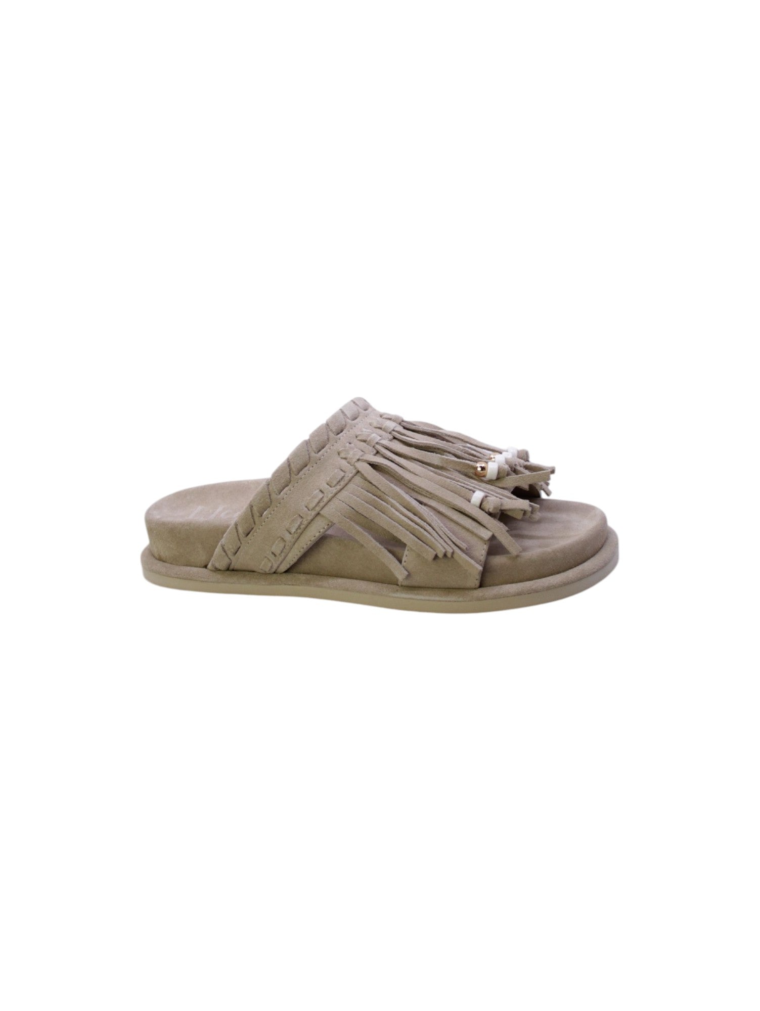 Apepazza Sandalo Mules Frange Donna Beige S5apache01 Alba