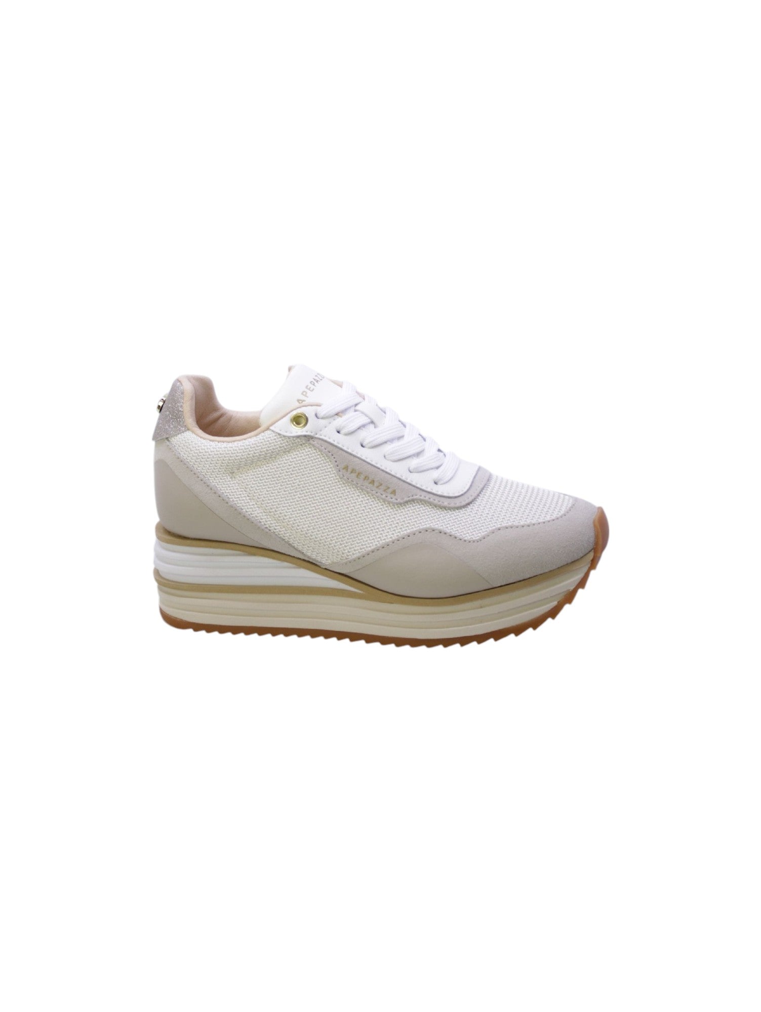 Apepazza Sneakers Donna Bianco Laminato S5lyd02/laura