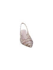 Exe Decollete Tallone Aperto Donna Avorio/Oro Selena-851