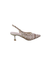 Exe Decollete Tallone Aperto Donna Avorio/Oro Selena-851
