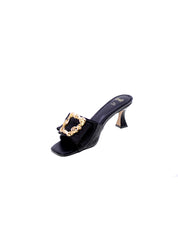 Exe Sandalo Mules Rafia Donna Nero Lucia-190