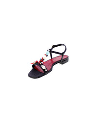 Tsakiris mallas Sandalo Basso Corallo Donna Nero Jane-642