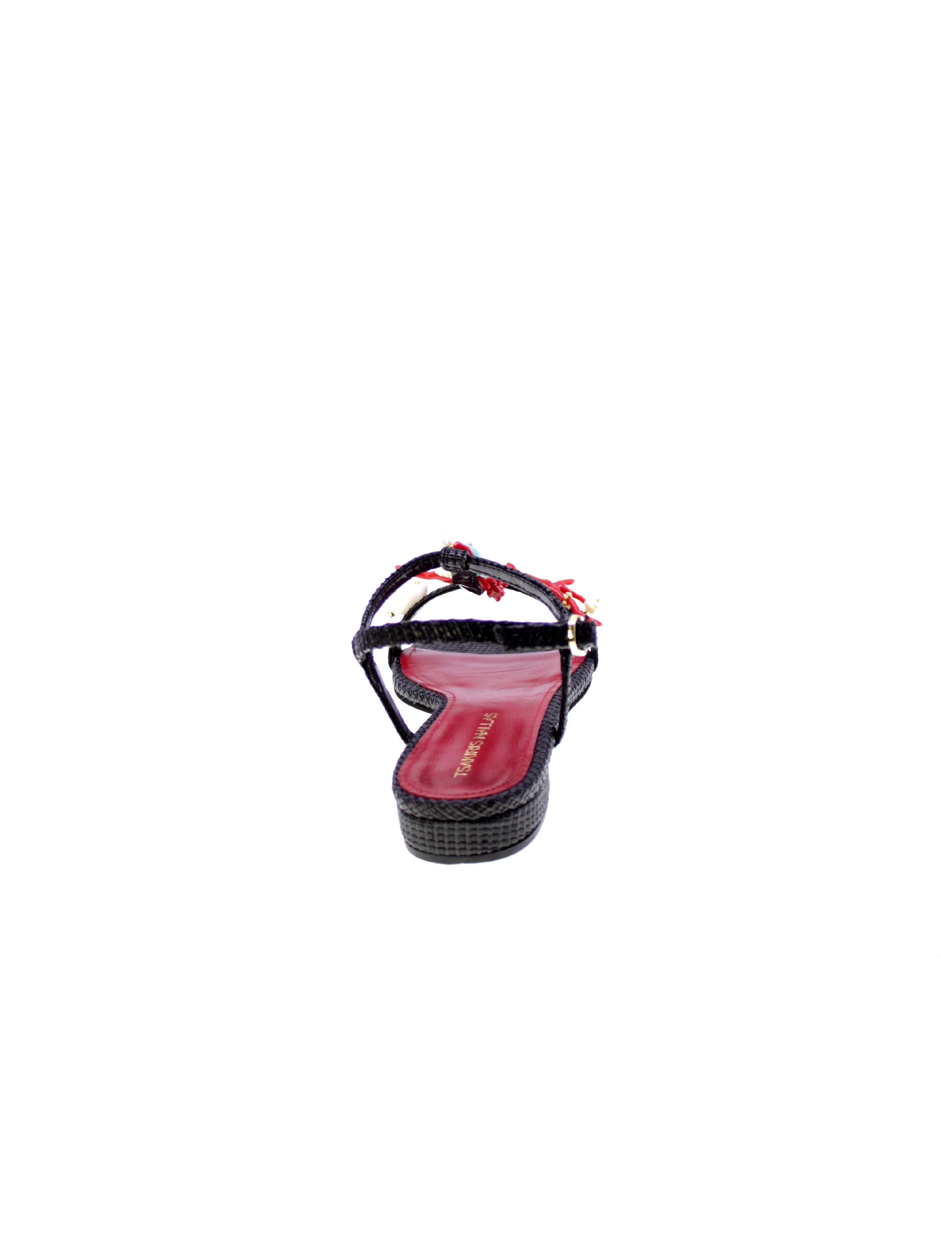 Tsakiris mallas Sandalo Basso Corallo Donna Nero Jane-642