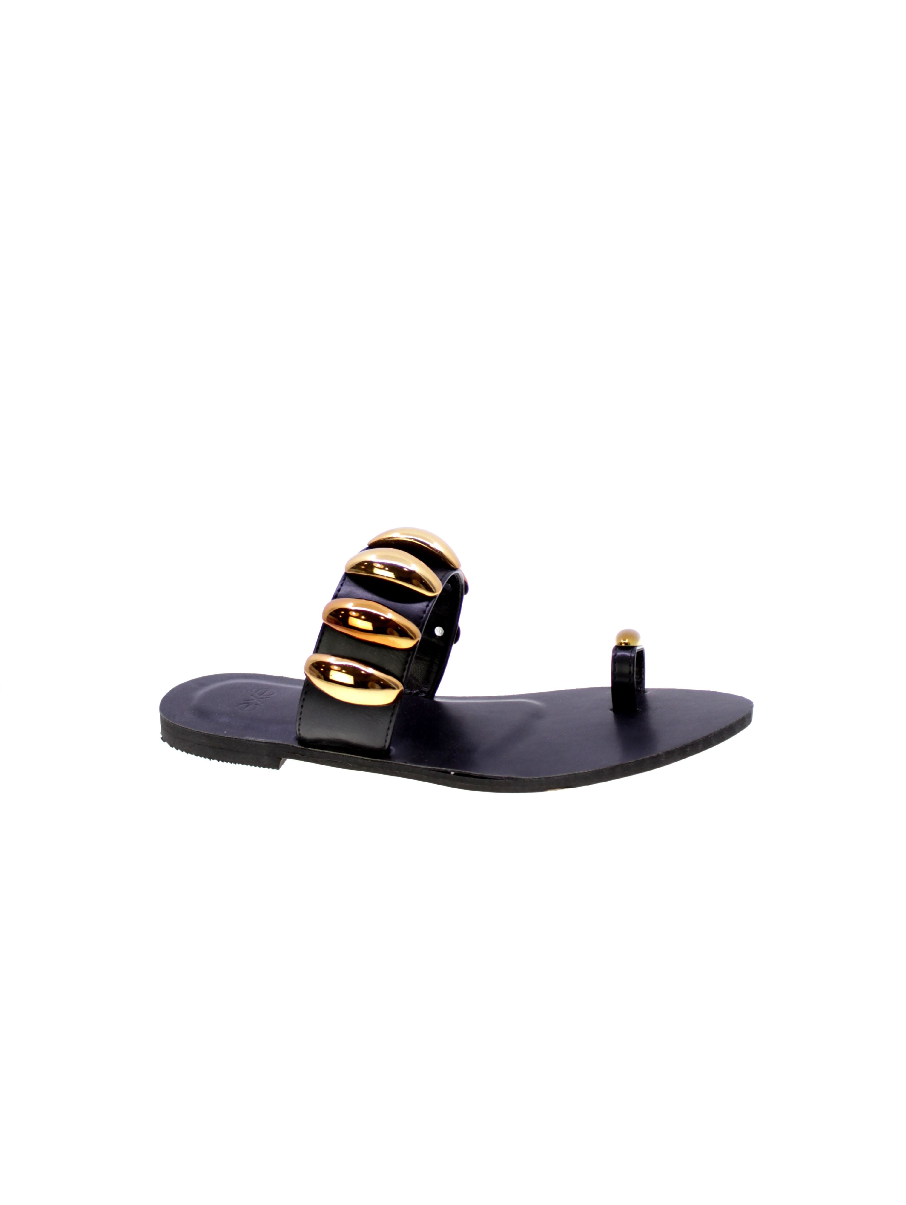 Exe Sandalo Basso Monodito Donna Nero Nss01