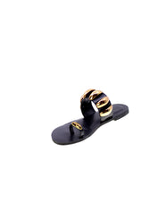 Exe Sandalo Basso Monodito Donna Nero Nss01