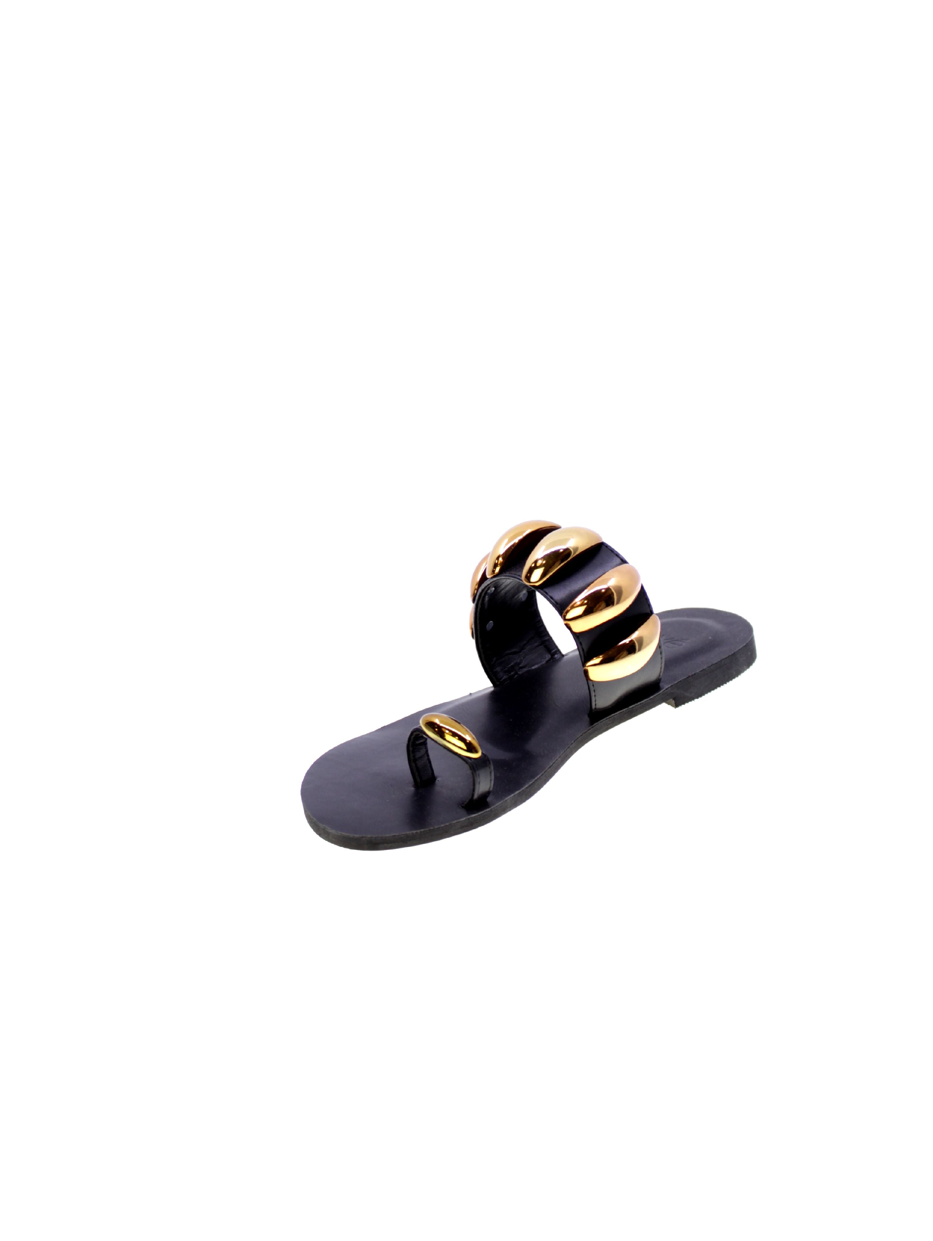 Exe Sandalo Basso Monodito Donna Nero Nss01