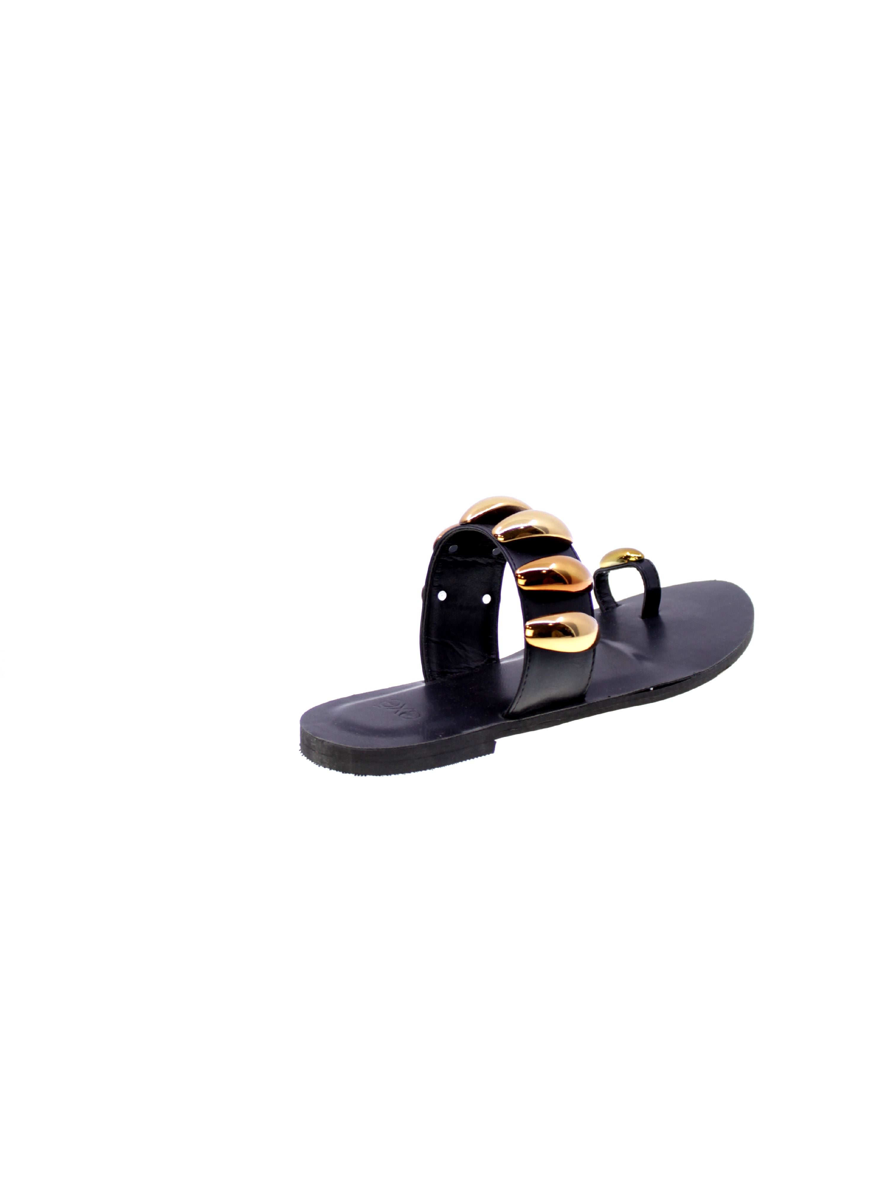 Exe Sandalo Basso Monodito Donna Nero Nss01