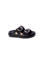Exe Sandalo Mules Doppia Fascia Donna Nero Rs-2150