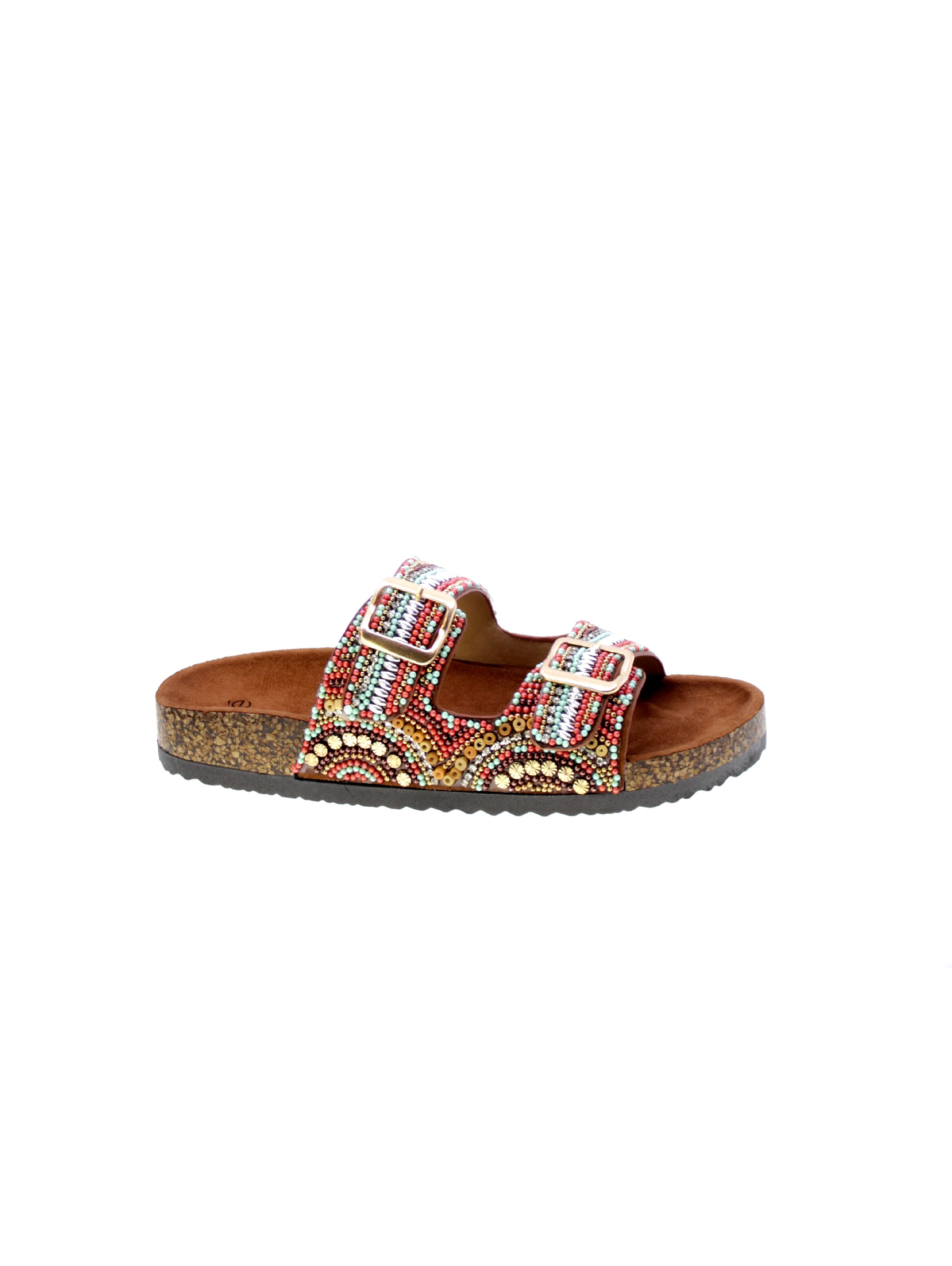 Exe Sandalo Mules Coralli Donna Multicolor Cuoio 230705-2