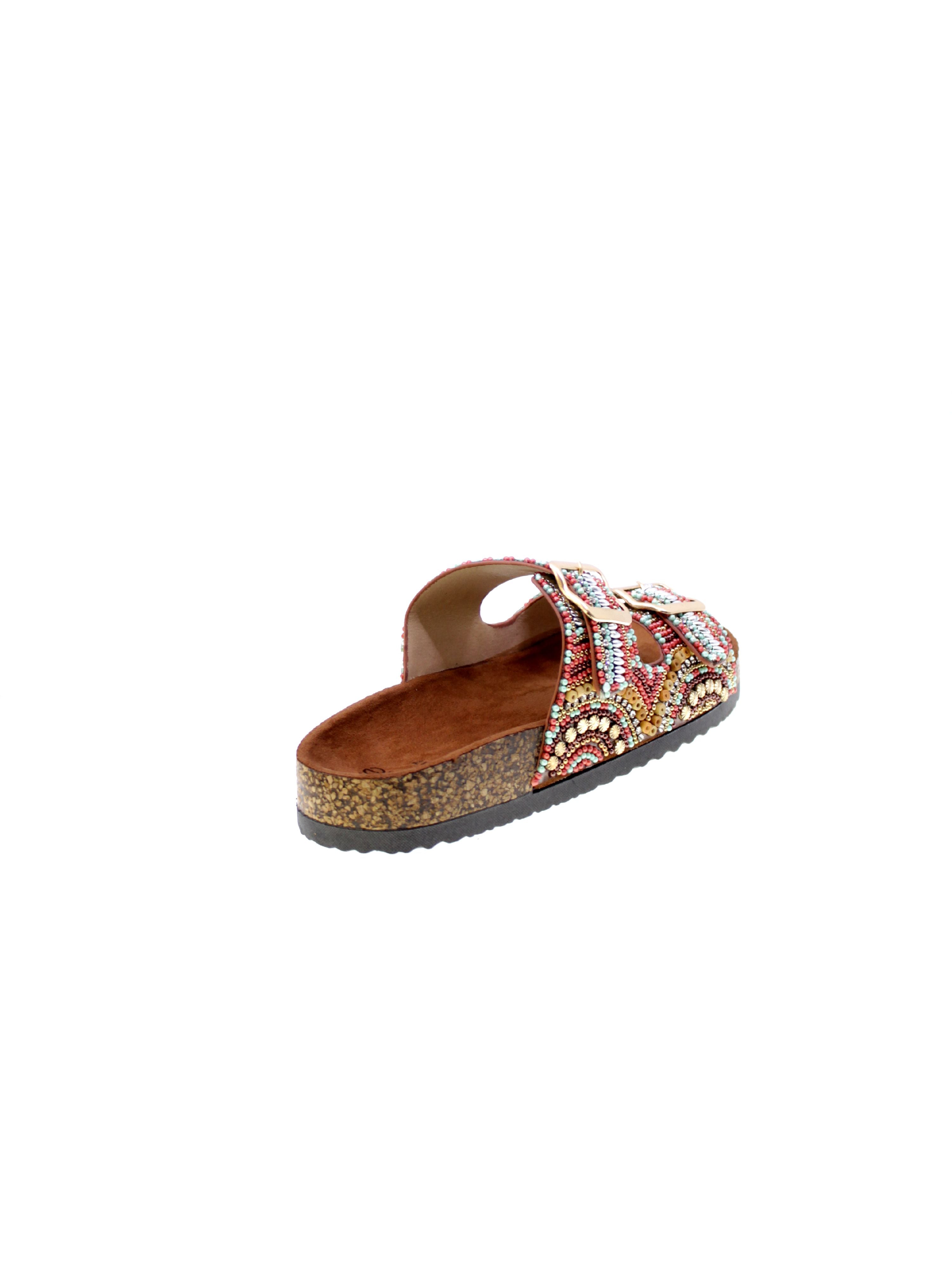 Exe Sandalo Mules Coralli Donna Multicolor Cuoio 230705-2