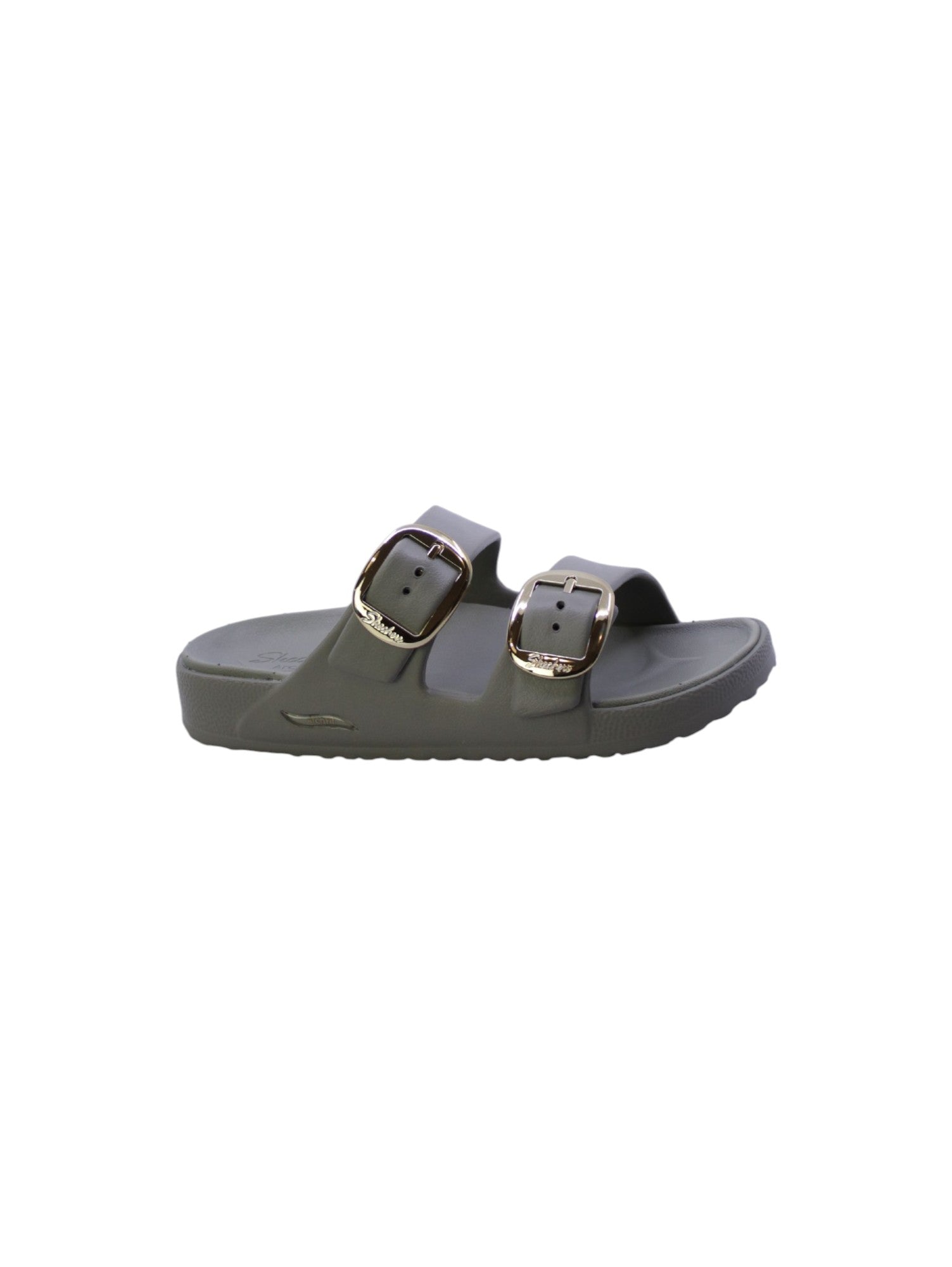 Skechers Sandalo Mules Doppia Fascia Donna Oliva 111592olv Arch Fit Gold Star
