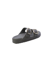 Skechers Sandalo Mules Doppia Fascia Donna Oliva 111592olv Arch Fit Gold Star