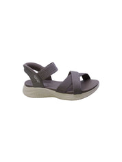 Skechers Sandalo Donna Dark Taupe 119975dktp Ultra Flex Never Better