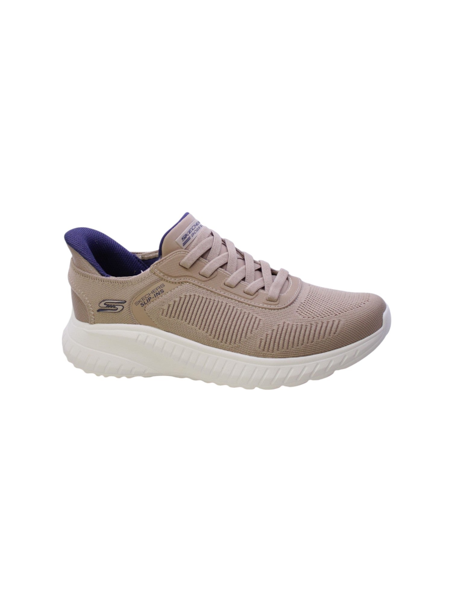 Skechers Sneakers Uomo Taupe 118312tpe Bobs Squad Chaos Solid Step