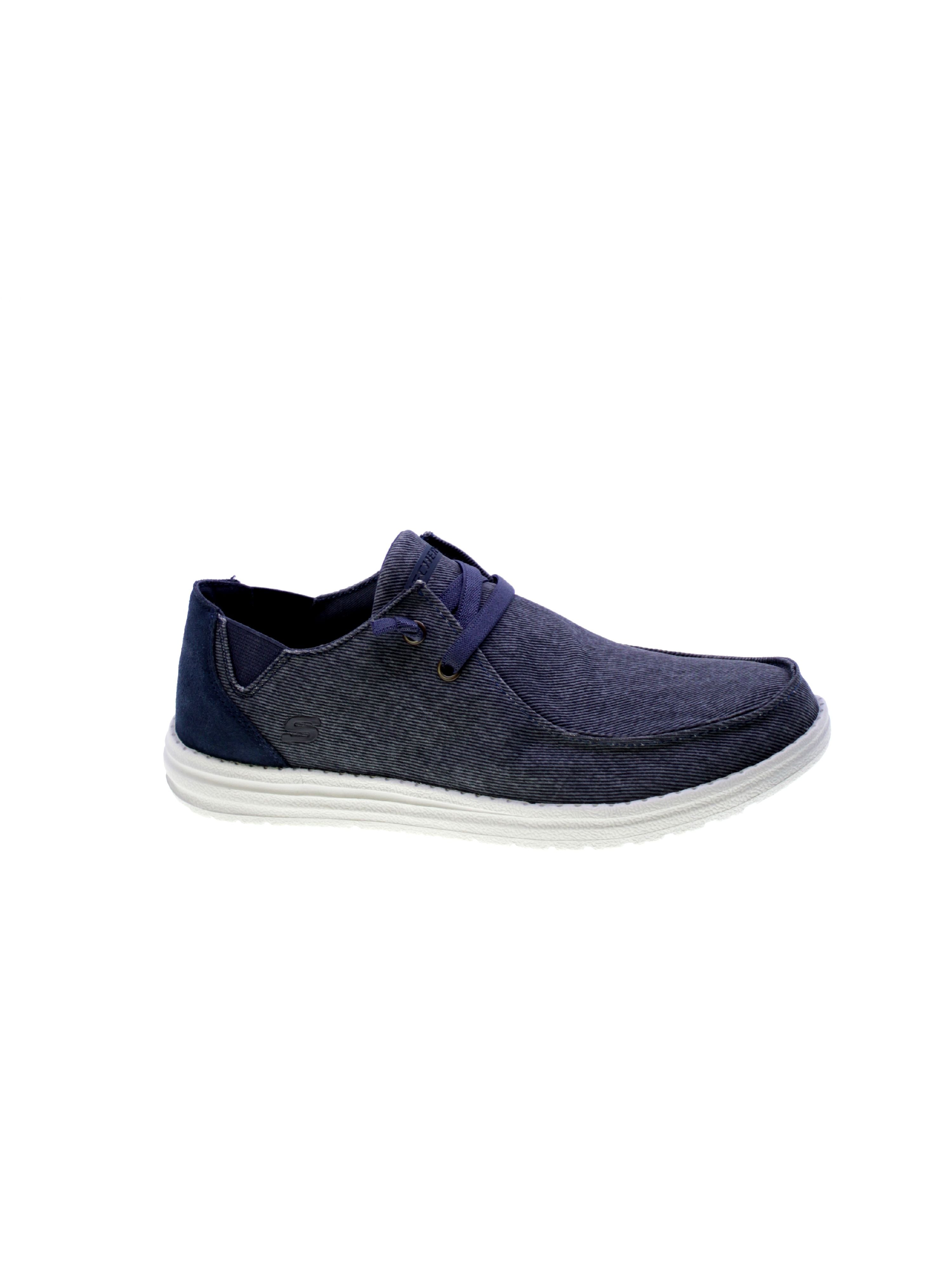 Skechers Mocassino Uomo Blue Melson Raymon 66387blue