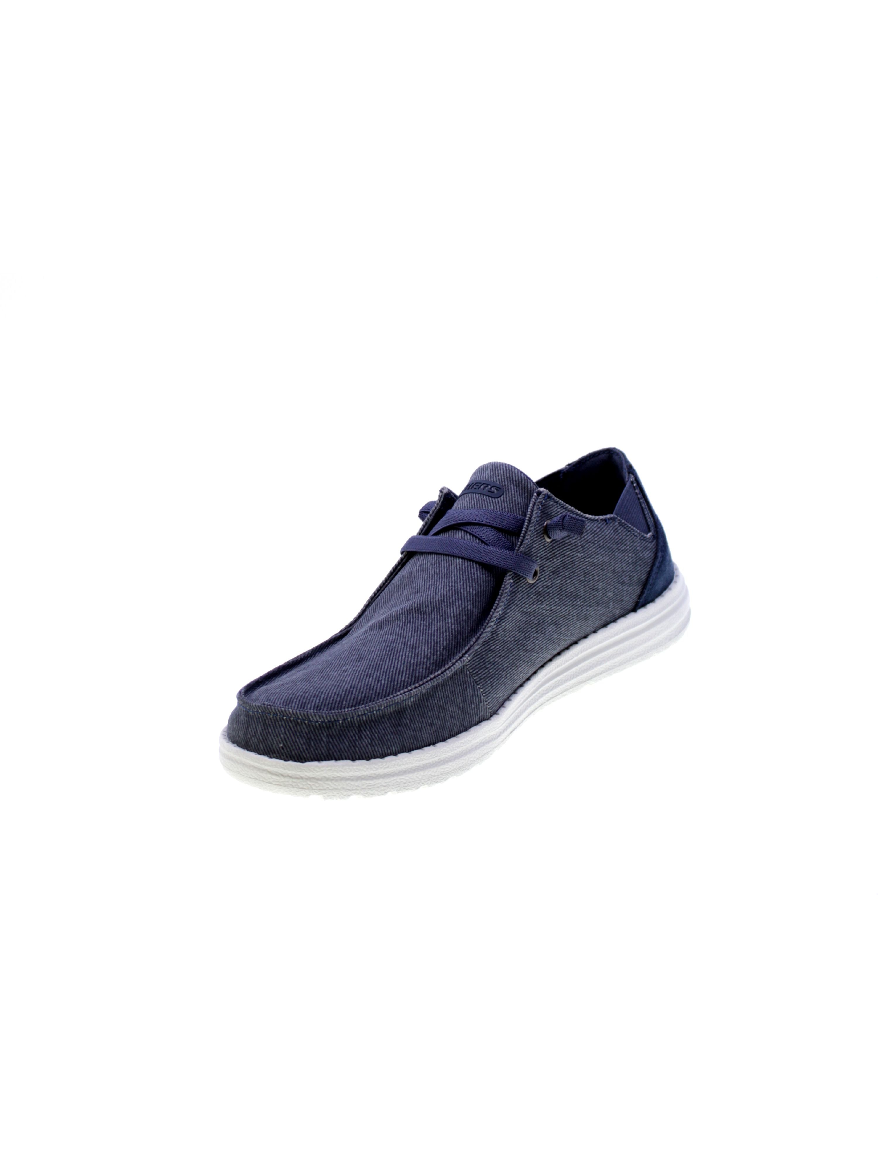Skechers Mocassino Uomo Blue Melson Raymon 66387blue