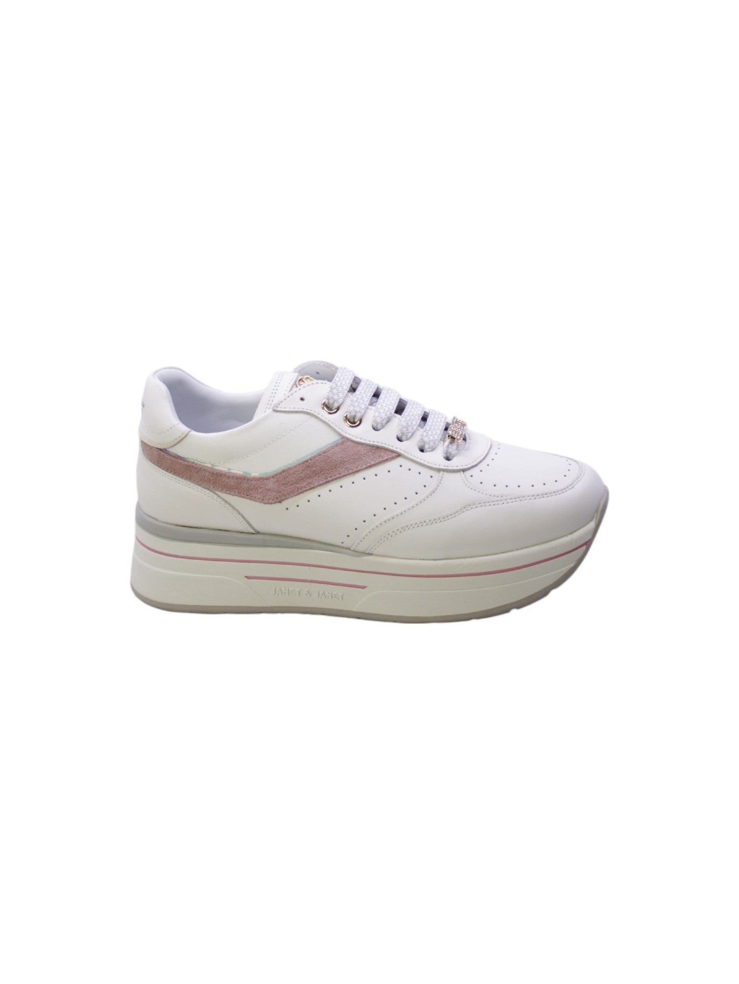 Janet & janet Sneakers Donna Bianco/Rosa 020-33