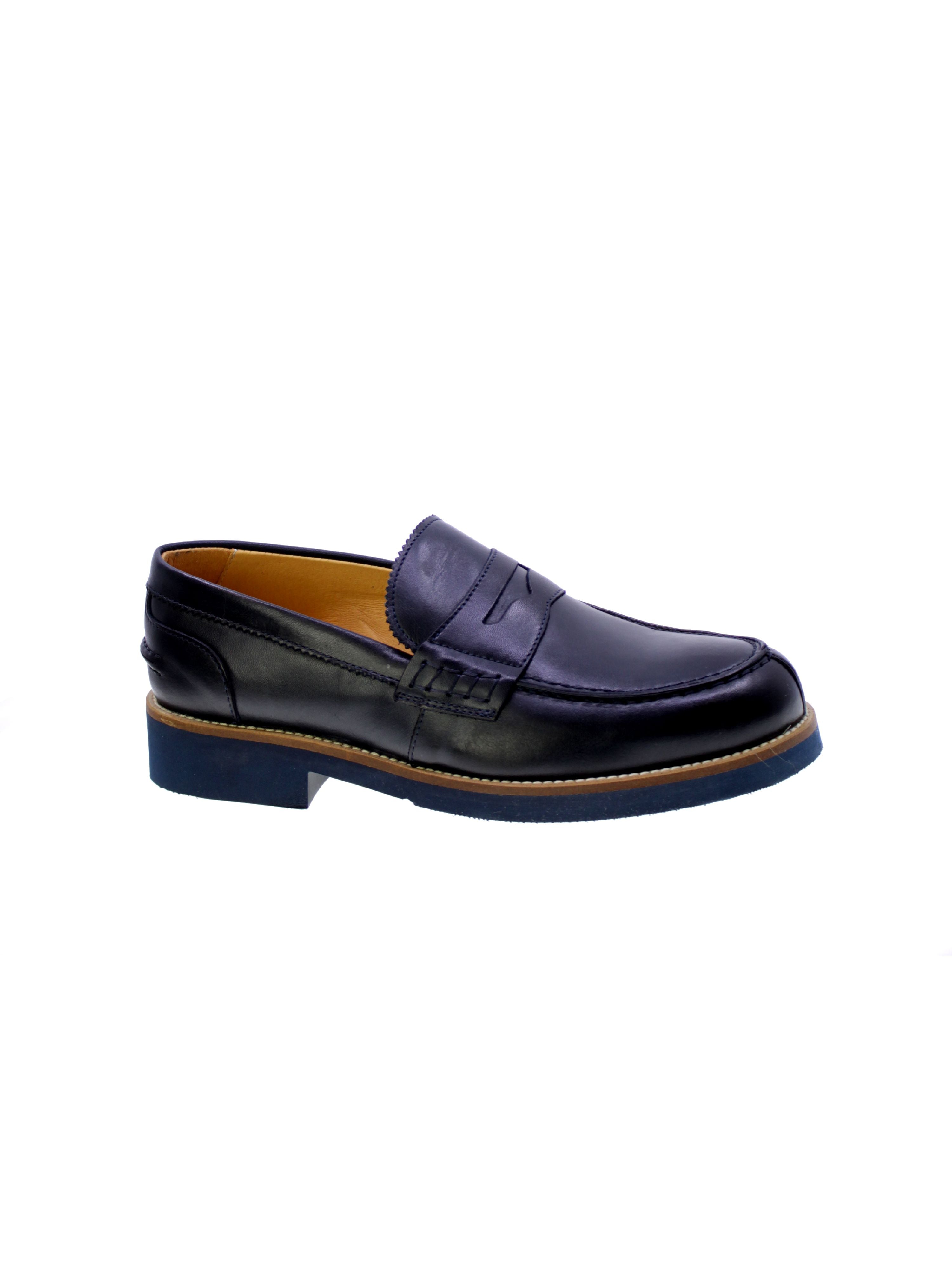 Exton Mocassino Penny Uomo Blue 2102/25