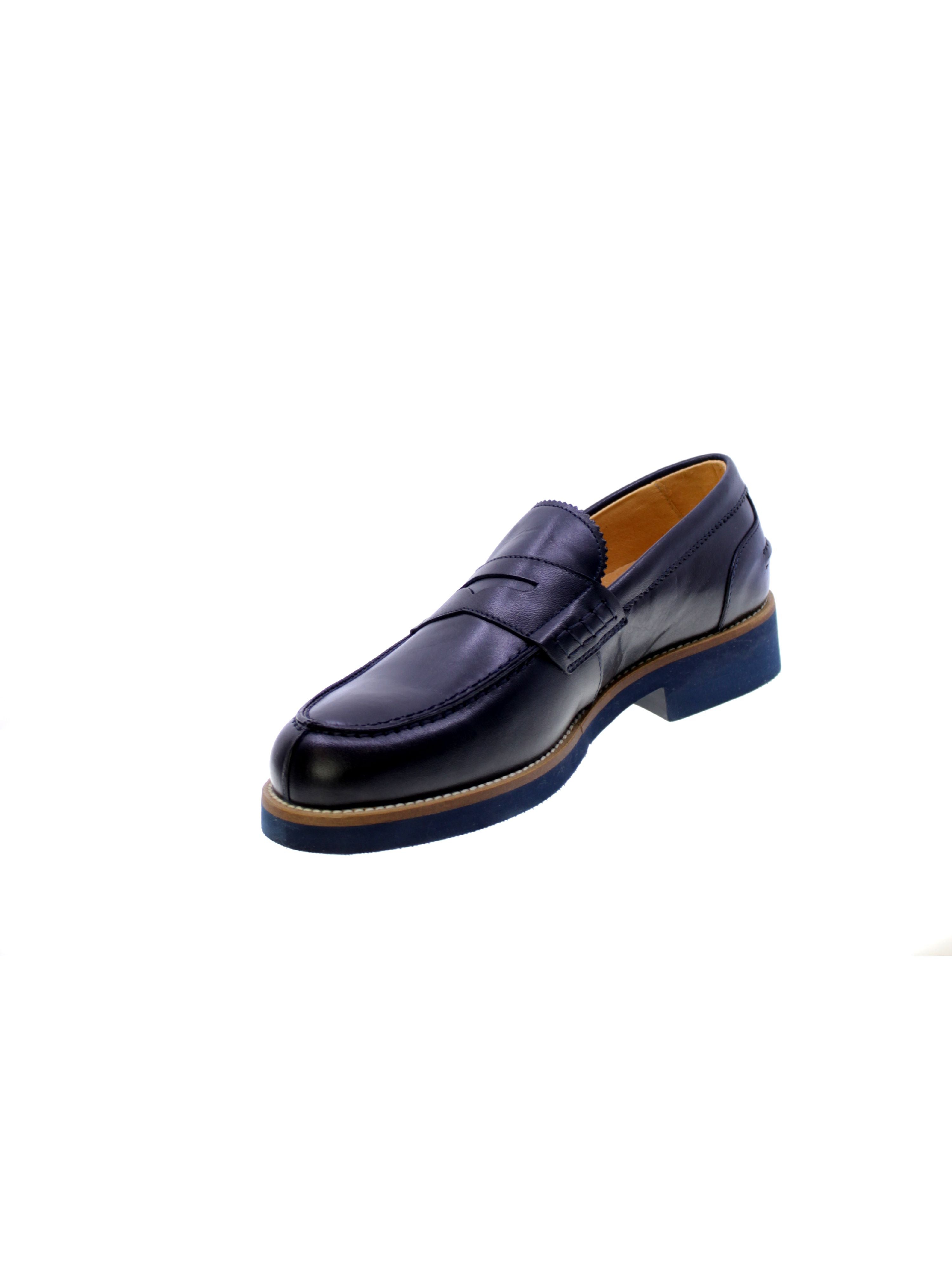 Exton Mocassino Penny Uomo Blue 2102/25