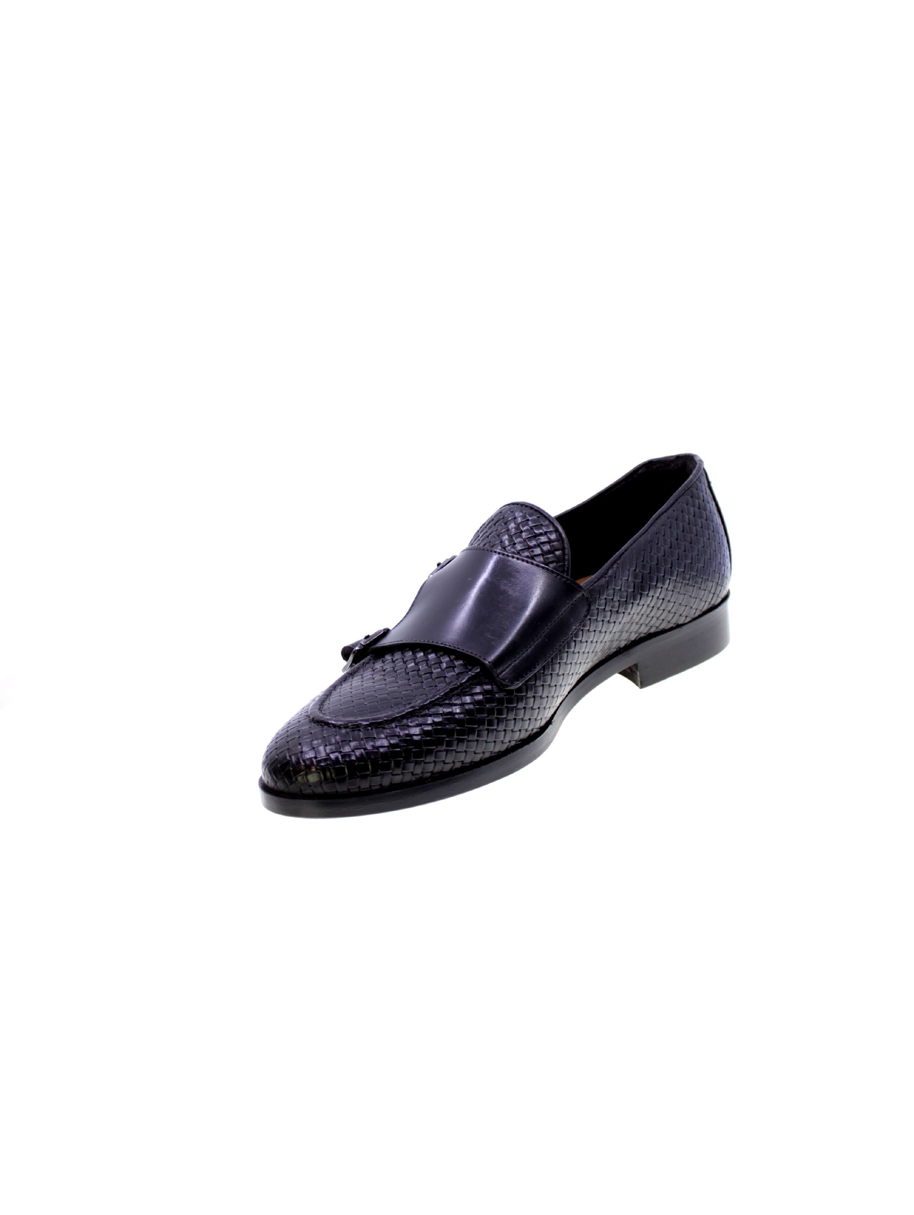 Exton Mocassino Doppia Fibbia Uomo Nero 1834
