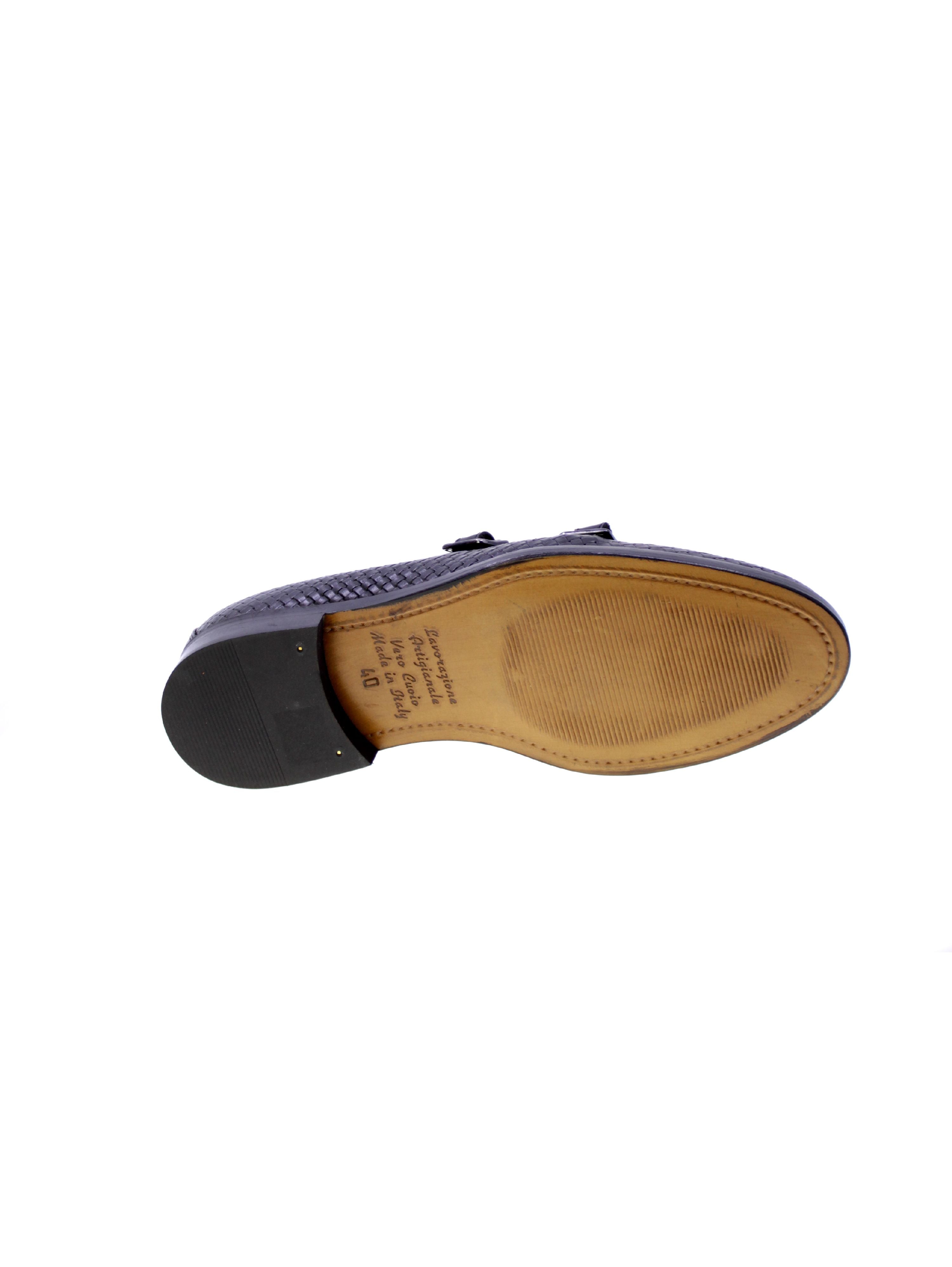 Exton Mocassino Doppia Fibbia Uomo Nero 1834