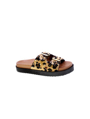 Carmela Sandalo Mules Doppia Fascia Donna Leopardato 162401