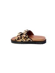 Carmela Sandalo Mules Doppia Fascia Donna Leopardato 162401