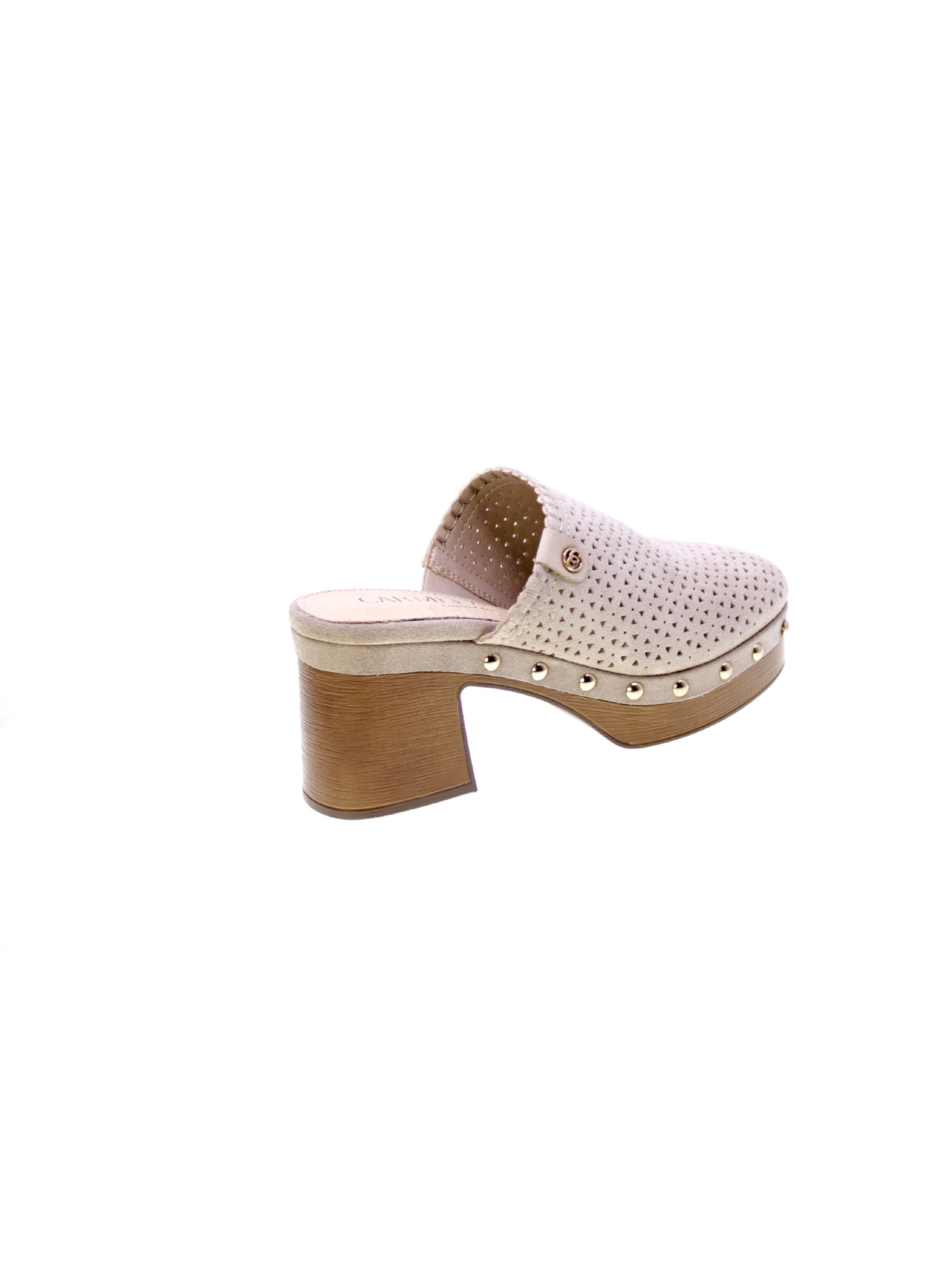 Carmela Sandalo Sabot Camoscio Donna Beige 162220
