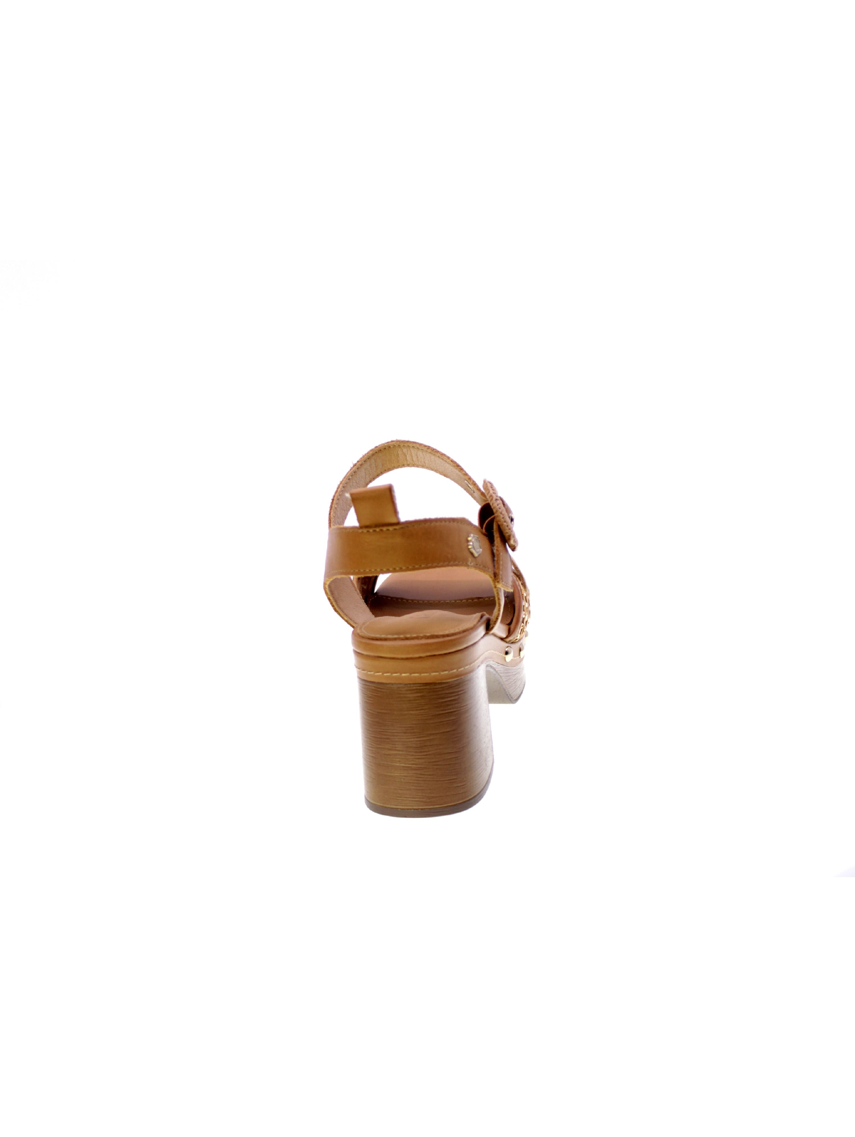 Carmela Sandalo Fascia Rafia Donna Camel 162367