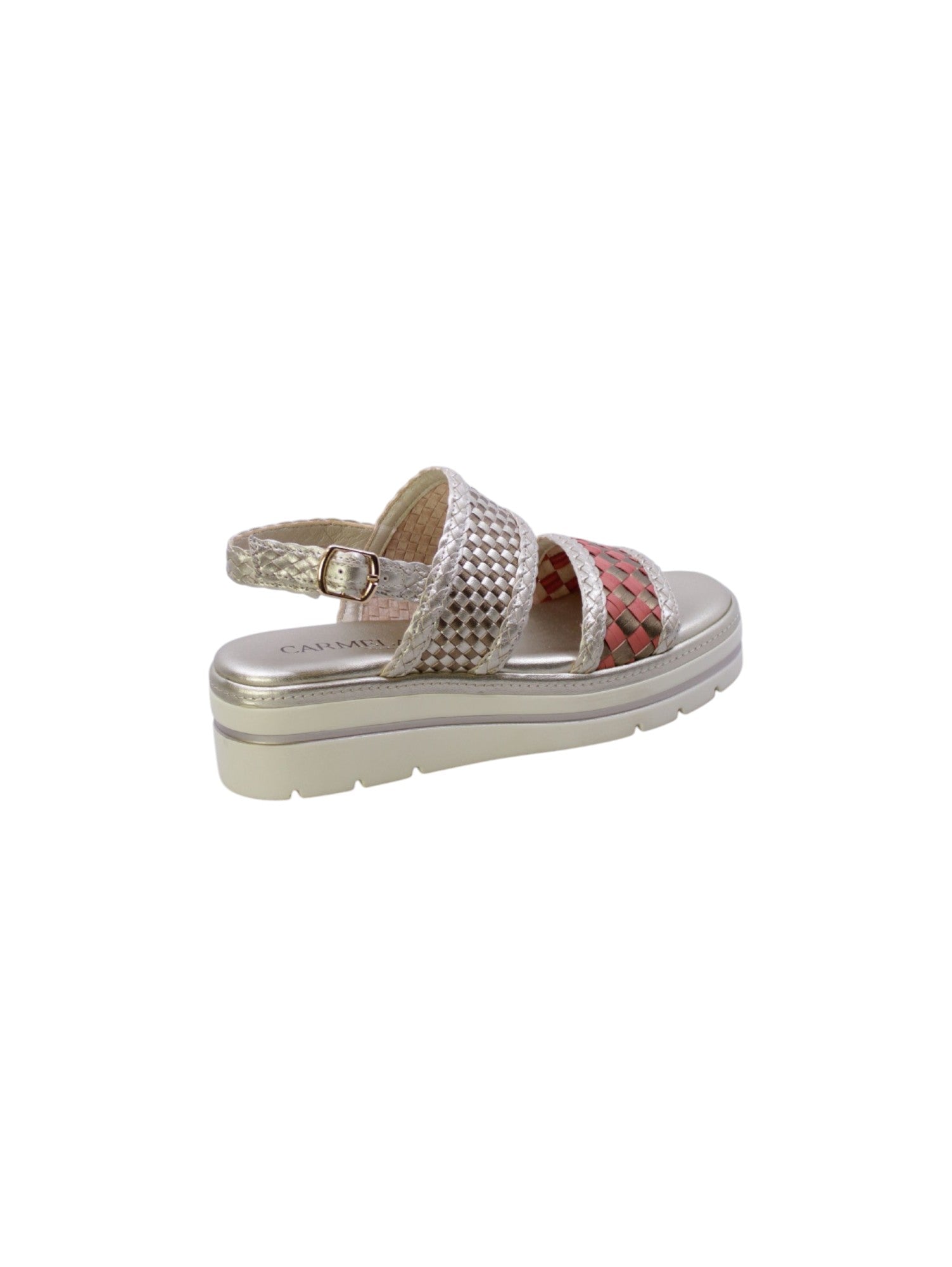 Carmela Sandalo Doppia Fascia Donna Oro 162255