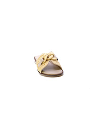 Carmela Sandalo Basso Mules Rafia Donna Beige 162370