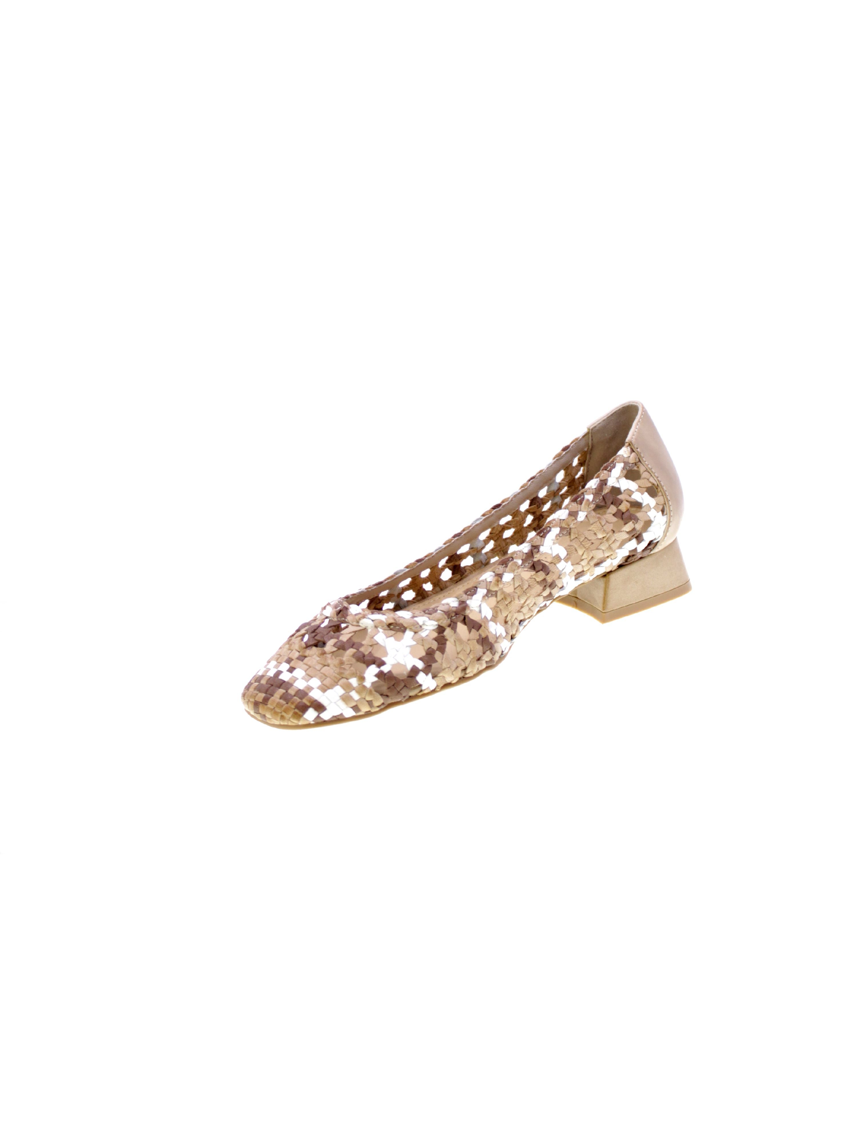 Carmela Decollete Pelle Intrecciato Donna Beige 162186