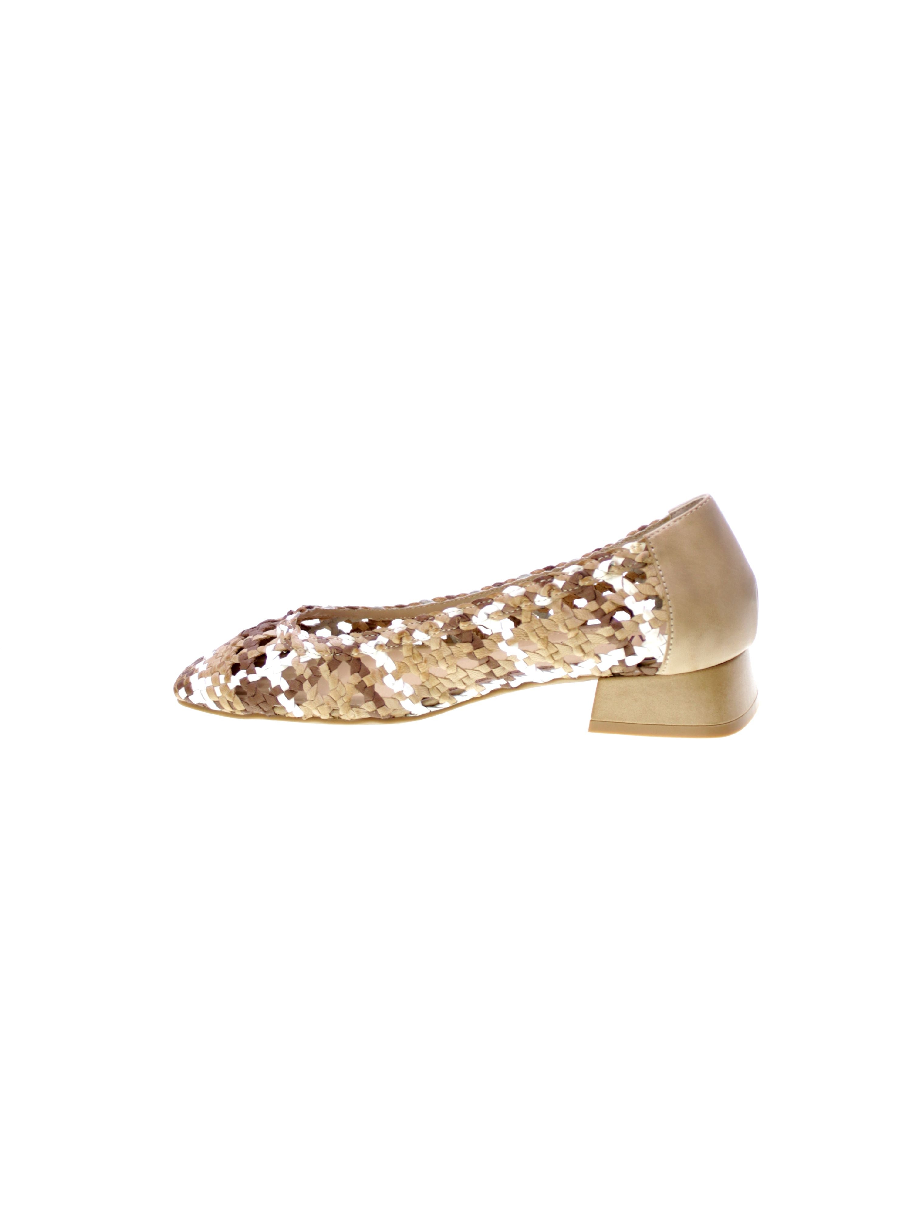 Carmela Decollete Pelle Intrecciato Donna Beige 162186
