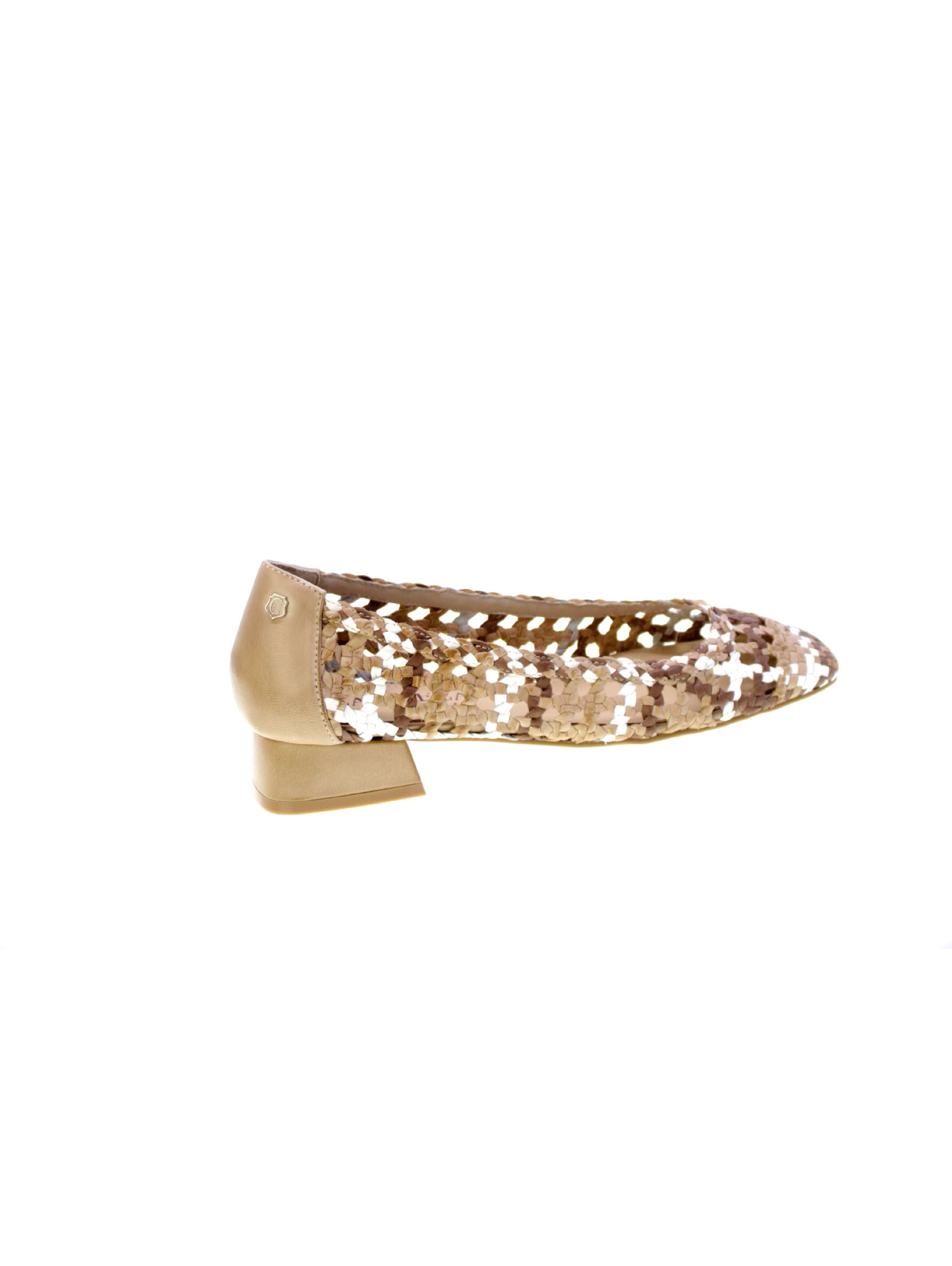 Carmela Decollete Pelle Intrecciato Donna Beige 162186