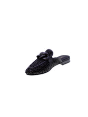 Carmela Sandalo Basso Sabot Rafia Donna Nero 162311