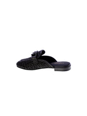 Carmela Sandalo Basso Sabot Rafia Donna Nero 162311