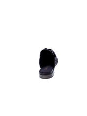 Carmela Sandalo Basso Sabot Rafia Donna Nero 162311