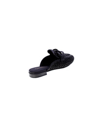 Carmela Sandalo Basso Sabot Rafia Donna Nero 162311