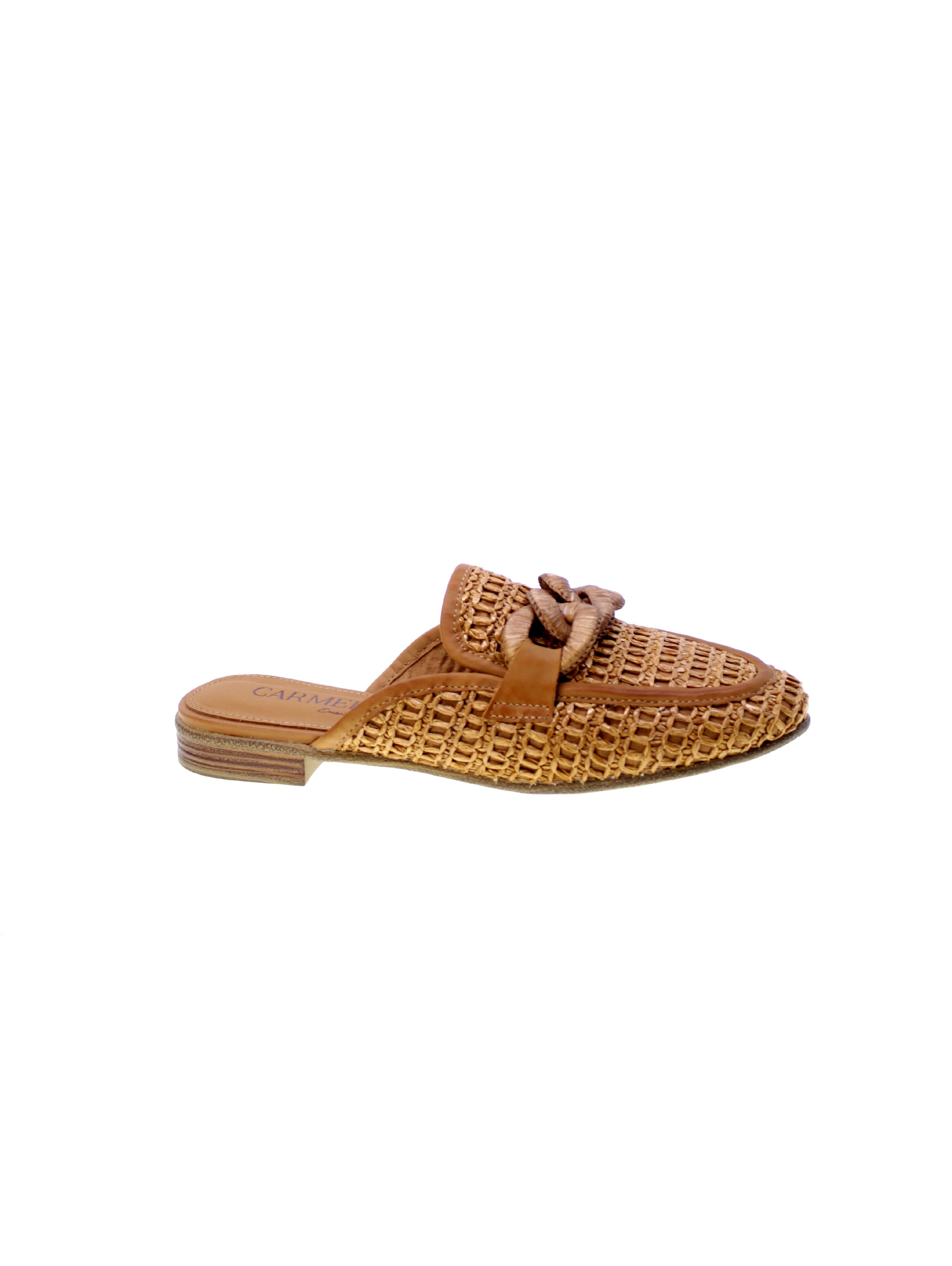 Carmela Sandalo Basso Sabot Donna Camel 162311