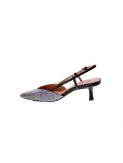 Bibi lou Decollete Strass Tallone Aperto Donna Nero 635z10vk