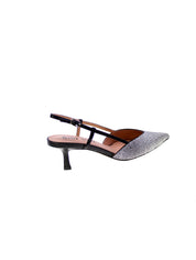 Bibi lou Decollete Strass Tallone Aperto Donna Nero 635z10vk