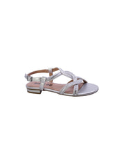 Bibi lou Sandalo Basso Strass Donna Argento 820z94hg