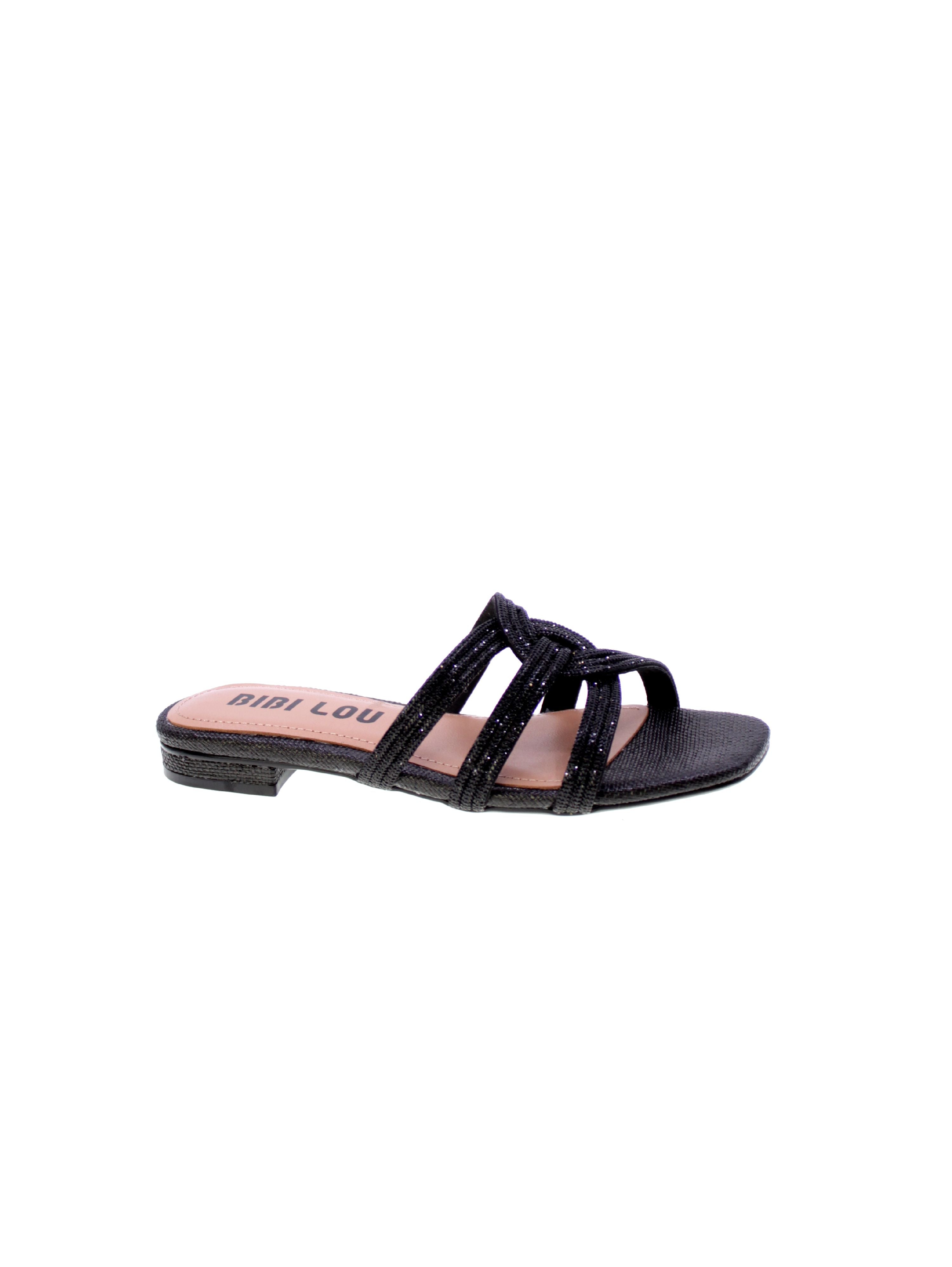 Bibi lou Sandalo Mules Strass Donna Nero 844z69hg