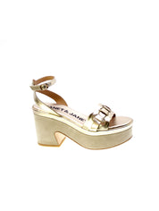 Janet & janet Sandalo Treccia Plateau Donna Oro J-152
