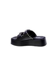 Janet & janet Sandalo Mules Borchie Donna Nero J-122