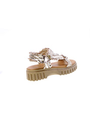 Janet & janet Sandalo Strappo Donna Oro J-131