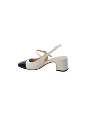 Nacree Decollete Tallone Aperto Donna Avorio/Nero 5710005