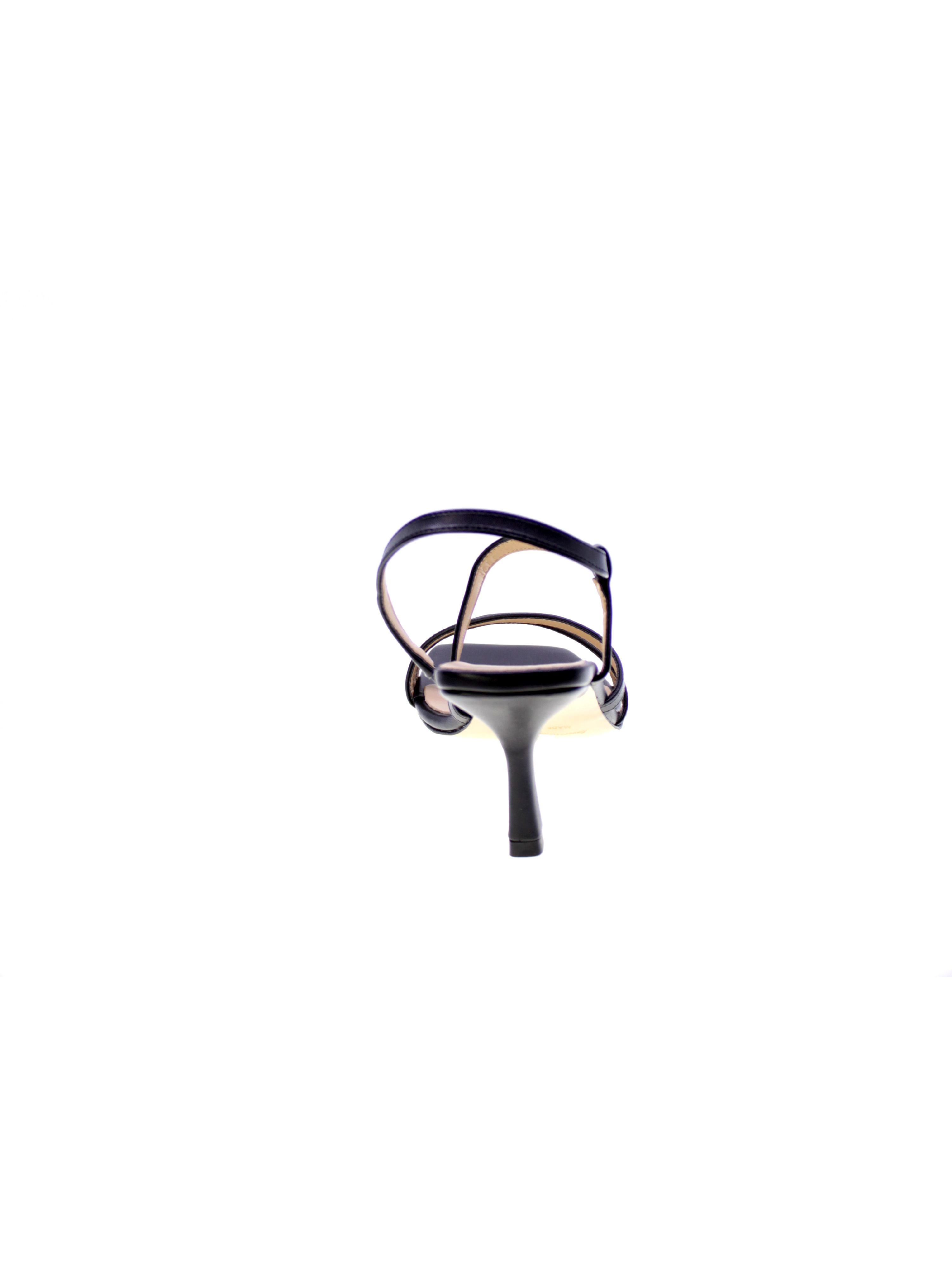 Nacree Sandalo Strisce Donna Nero 395r023/25