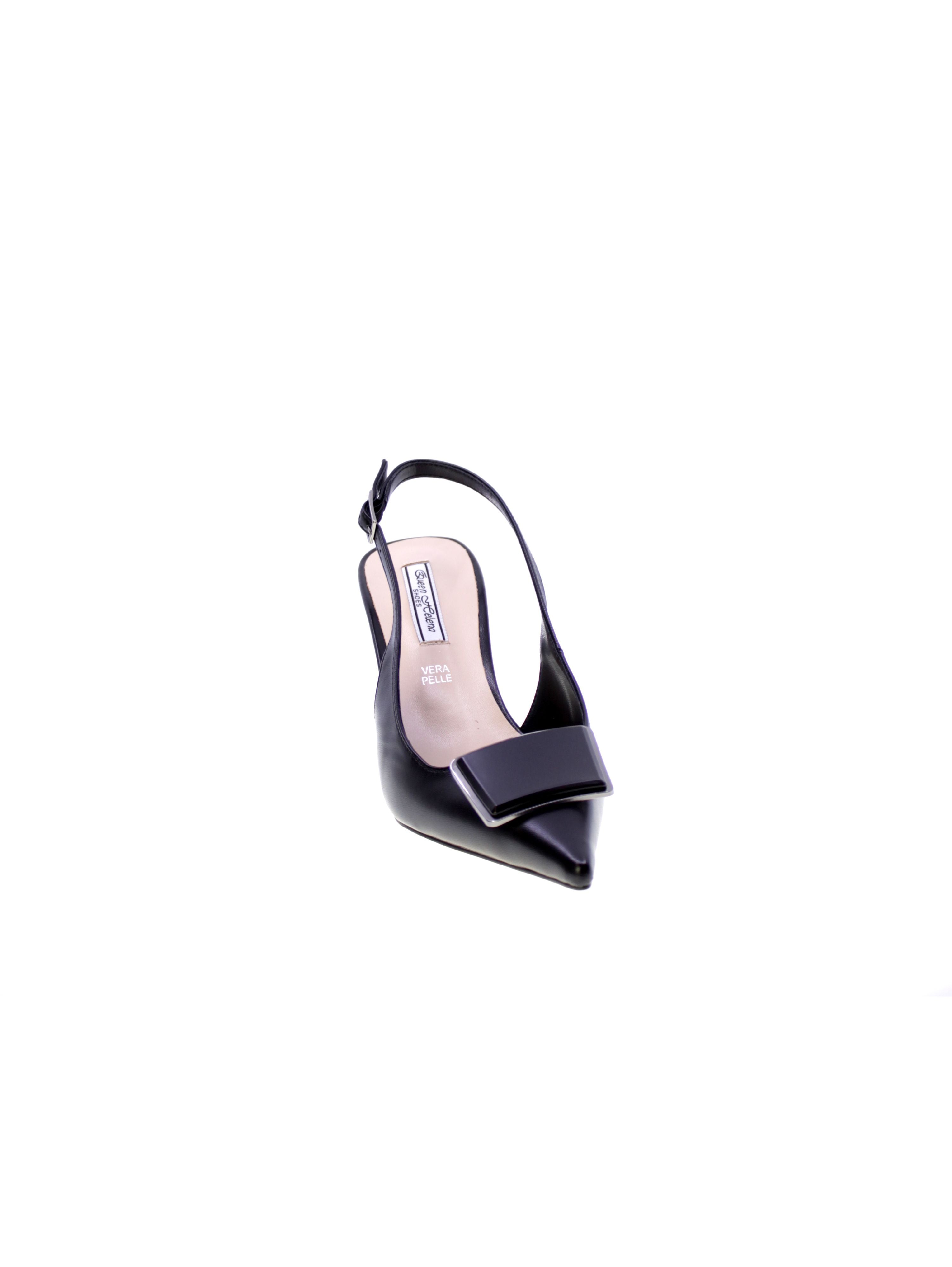 Queen helena Decollete Tallone Aperto Donna Nero K3627