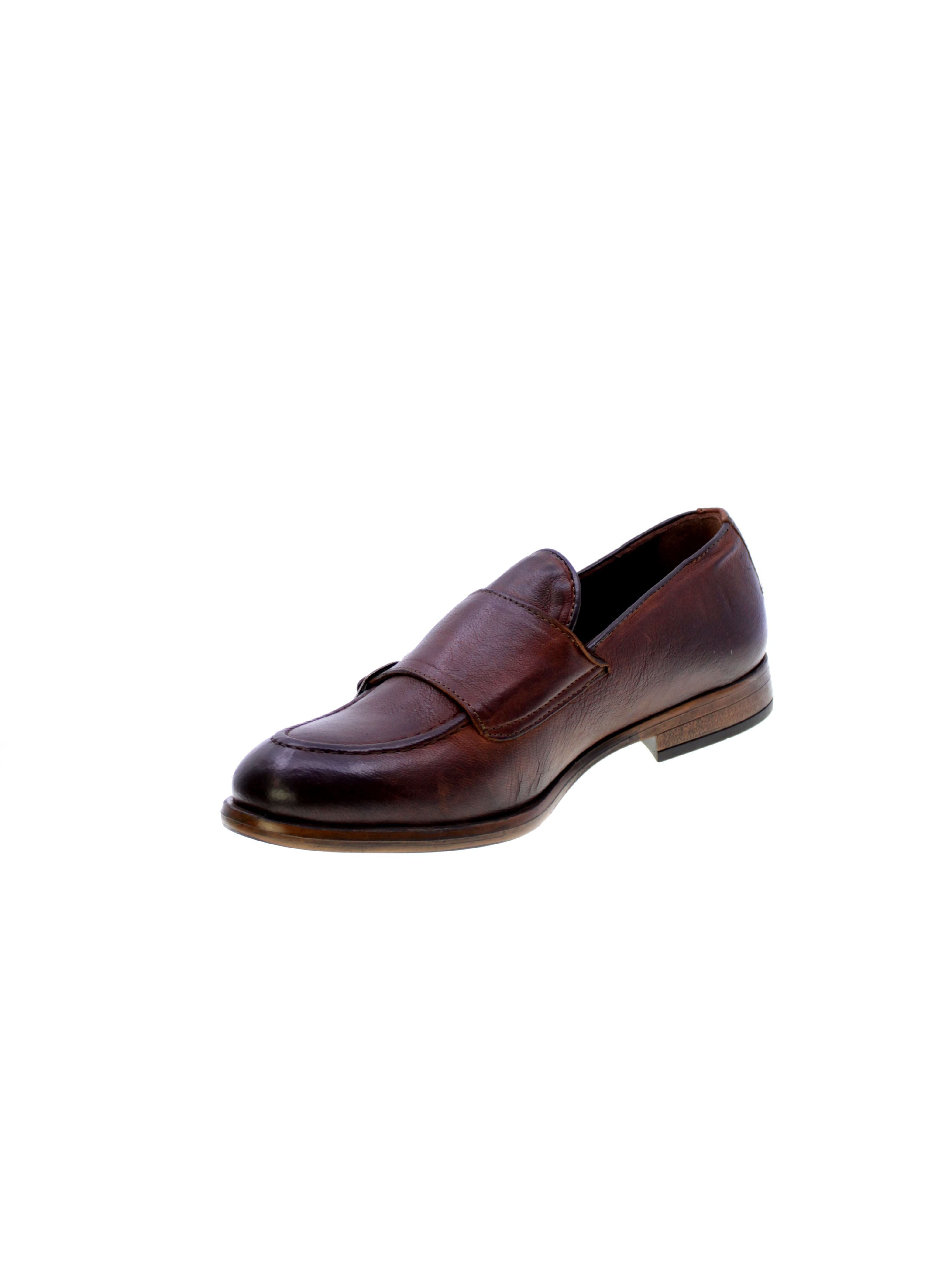 Struttura Mocassino Doppia Fibbia Uomo Marrone 158/25